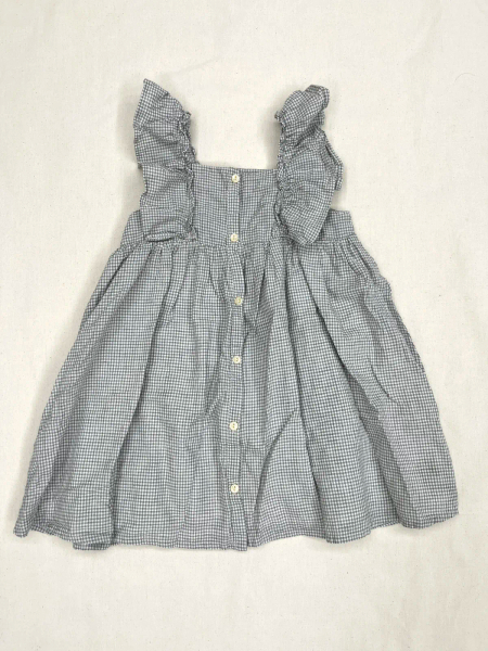 灰格荷葉洋裝 image 1 of 0