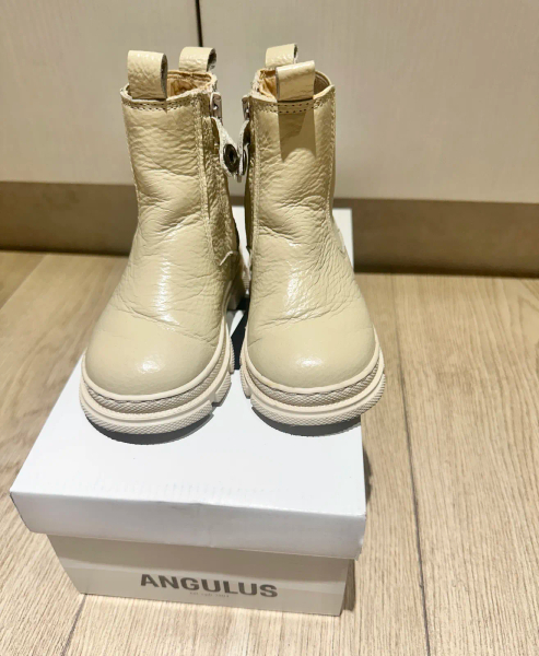 Angulus-奶油白切爾西大頭靴CREAM image 1 of 0