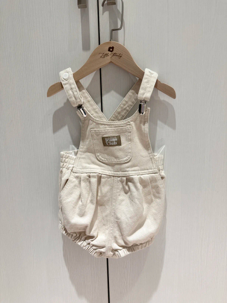 Twin Collective BOWIE BUBBLE ROMPER - NATURAL ORGANIC image 1 of 0