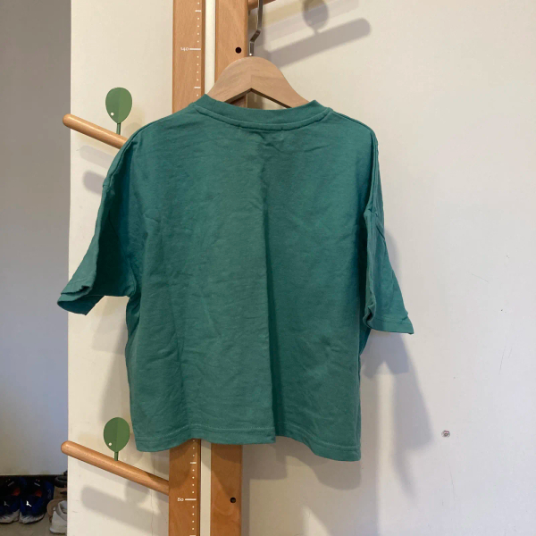 綠色手繪狗狗寬版T image 1 of 0