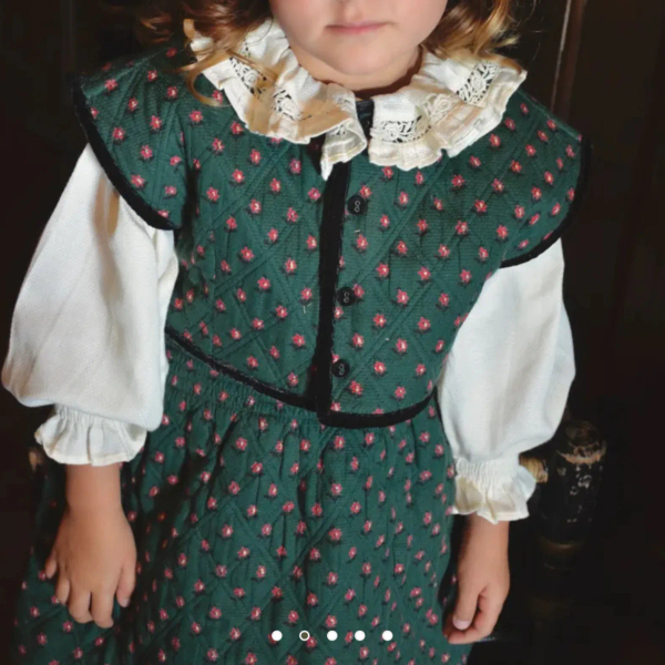 SET QUILTED TOP + QUILTED SKIRT Provencal print image 1 of 0
