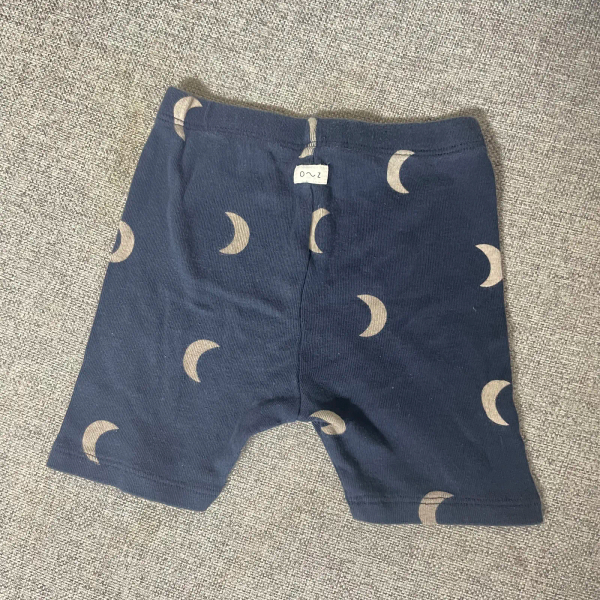 Navy Midnight Bike Shorts with Pebble moons image 1 of 0