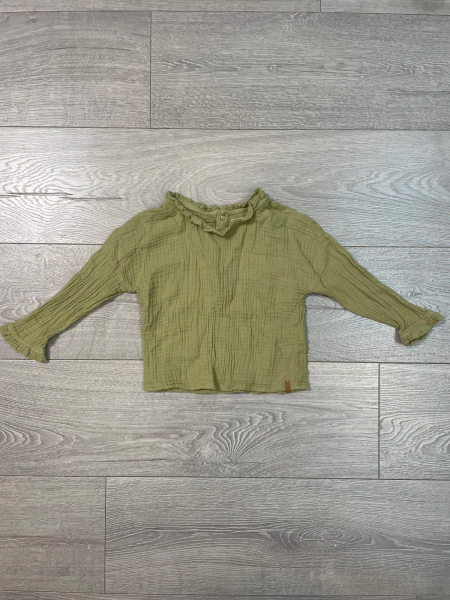 荷葉領長袖上衣 Ruf Longsleeve - Pistache image 1 of 0