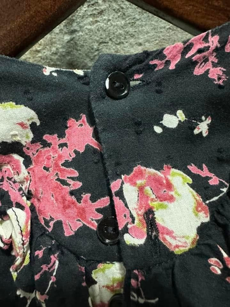 Bonpoint 黑色花卉特殊布料洋裝 image 1 of 0