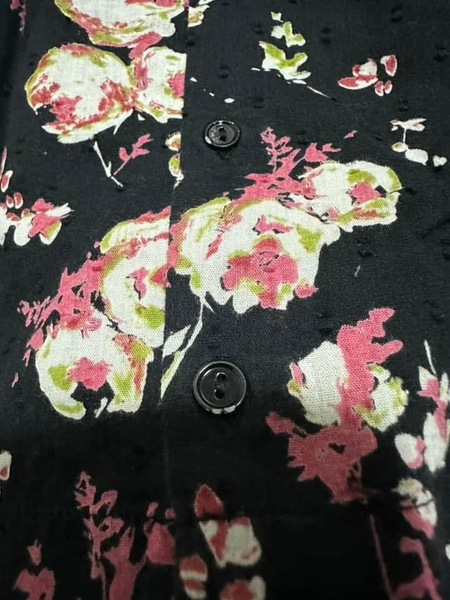 Bonpoint 黑色花卉特殊布料洋裝 image 1 of 0