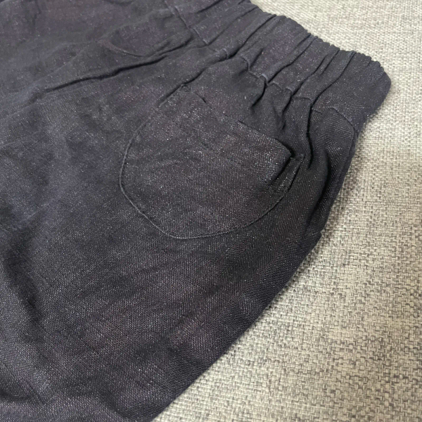 薄單寧造型單扣彈性短褲 image 1 of 0