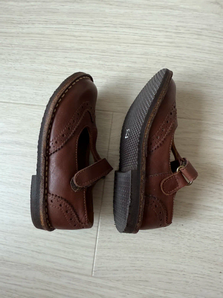 EUREKA 真皮 LACE Tbar 低筒皮鞋(深棕) image 1 of 0