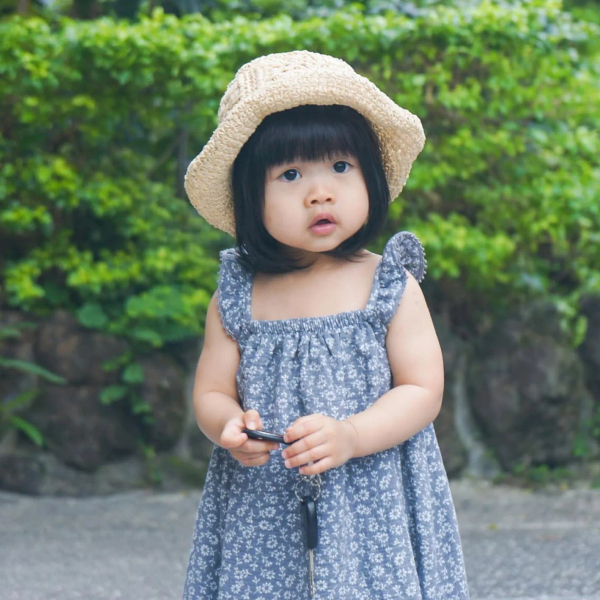 INDIGO FLORA有機棉麻無袖洋裝 image 1 of 0