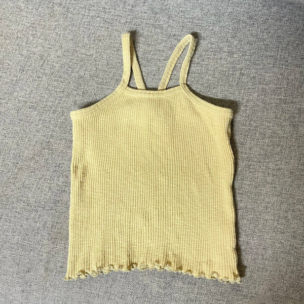 細肩帶背心 Ribbed camisole - Pistachio  image 1 of 0