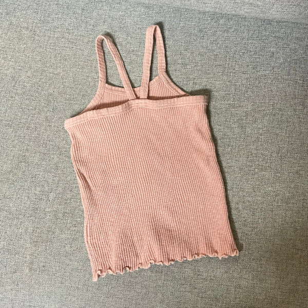 細肩帶背心Ribbed camisole - Pink image 1 of 0