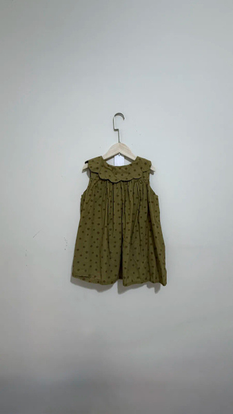 Kumo blouse, yellow/brown dots  image 1 of 0