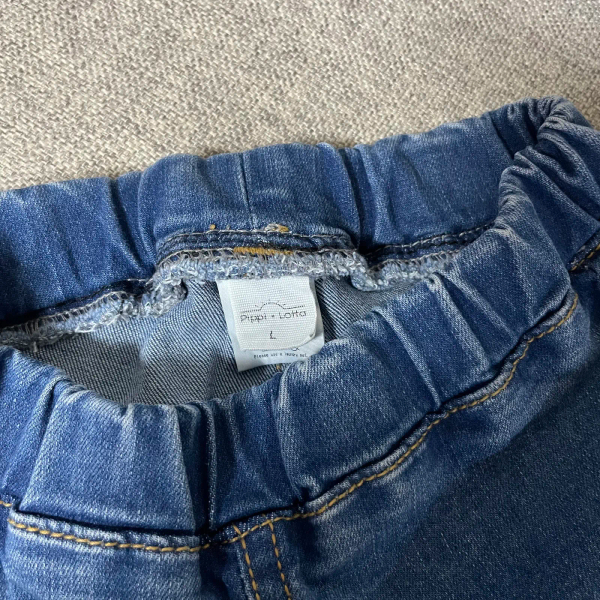 Flare denim indigo彈性喇叭褲 image 1 of 0