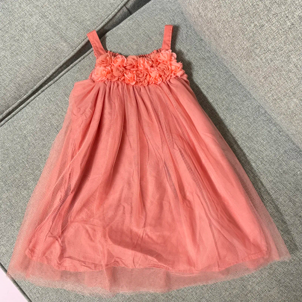 玫瑰花吊帶紗裙洋裝 image 1 of 0