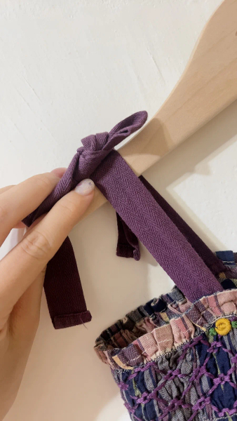 MADRAS COTTON TOP 經典格紋綁帶上衣洋裝 image 1 of 0