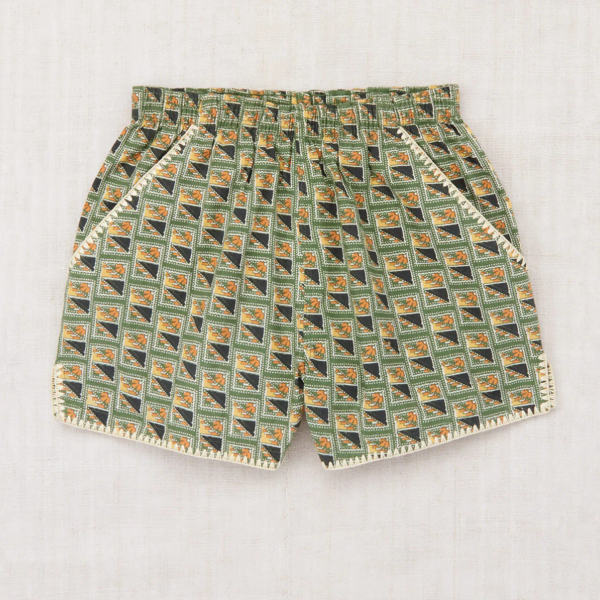 SS25 夏季新品 Traveler Short - Lawn Stamps 3y image 1 of 0
