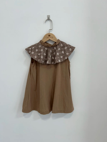 DOLLY DRESS SLEEVELESS - CHOCO PARFAIT/NOCCIOLA image 1 of 0