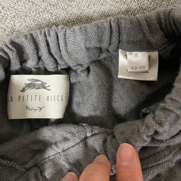 Loose Linen Pants Tilda- dark grey image 1 of 0