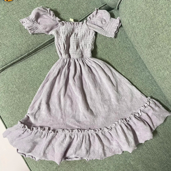 Terry Smocked Dress image 1 of 0