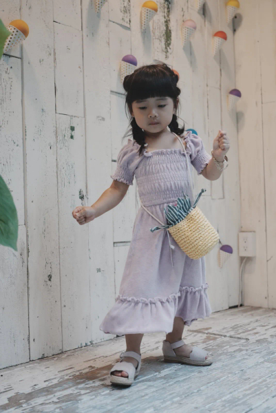Terry Smocked Dress image 1 of 0
