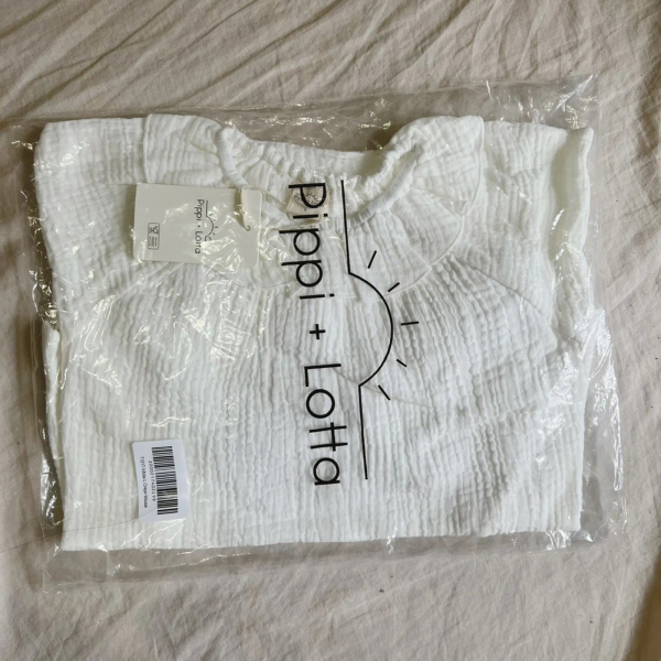 白色荷葉棉紗上衣 image 1 of 0