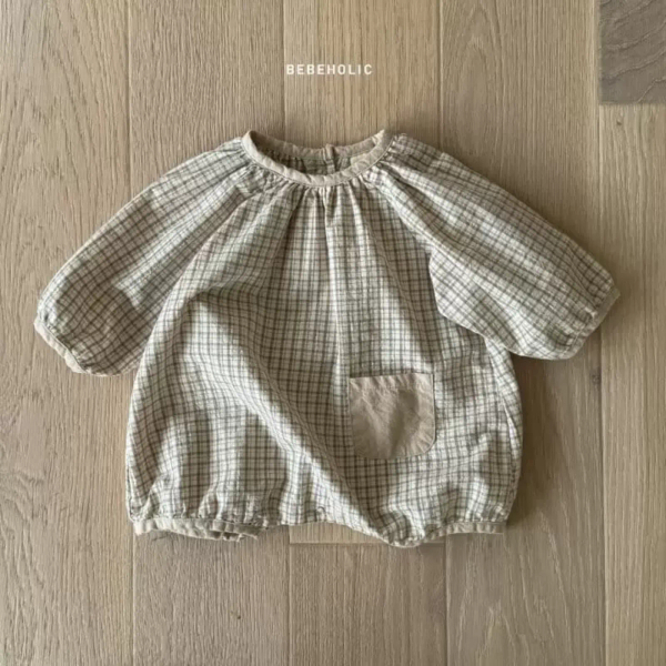 奶茶格子連身衣 image 1 of 0