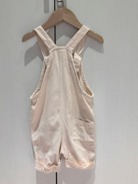 Copenhagen Colors - *TWILL SHORT SPENCER ROMPER 淺粉品牌logo薄丹寧 吊帶褲 image 1 of 0