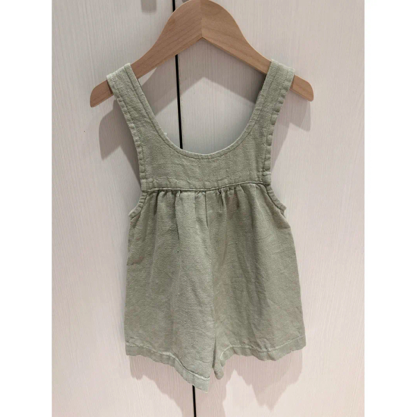 Linen Puff Suit Pippa 綠色（小詩彼慕聯名刺繡） image 1 of 0