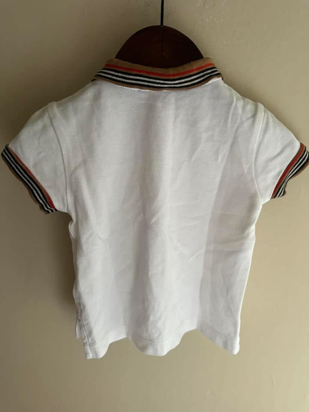 Burberry 經典百搭刺繡白Polo  image 1 of 0