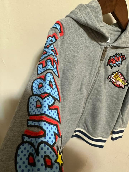 Burberry 塗鴉徽章連帽外套 image 1 of 0