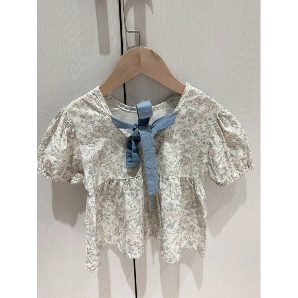 碎花氣質後綁上衣 image 1 of 0