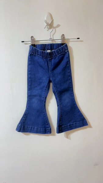 牛仔彈性喇叭褲 image 1 of 0