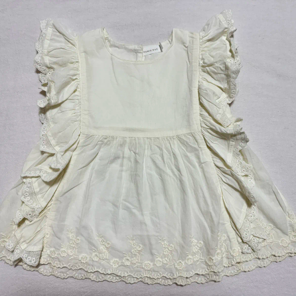 米白色小飛袖上衣 image 1 of 0