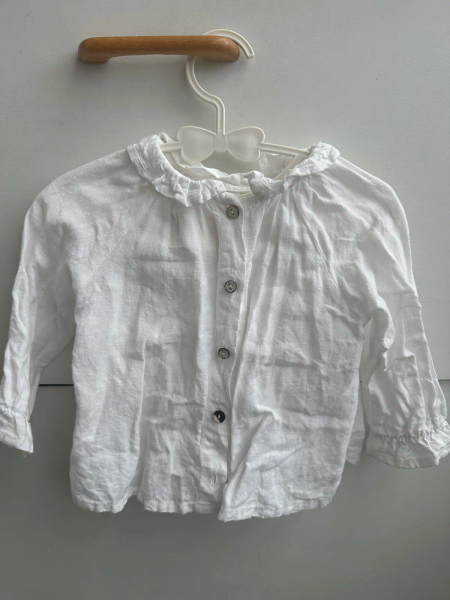 小愛麗絲小鳥刺繡白色上衣 image 1 of 0