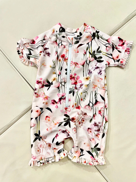花花系列防曬連身拉鍊-泳衣 image 1 of 0