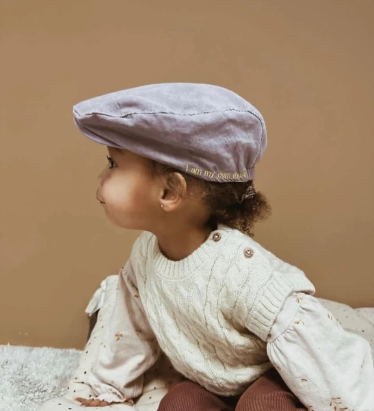 Lucy flat cap 粉嫩紫貝雷帽 image 1 of 0
