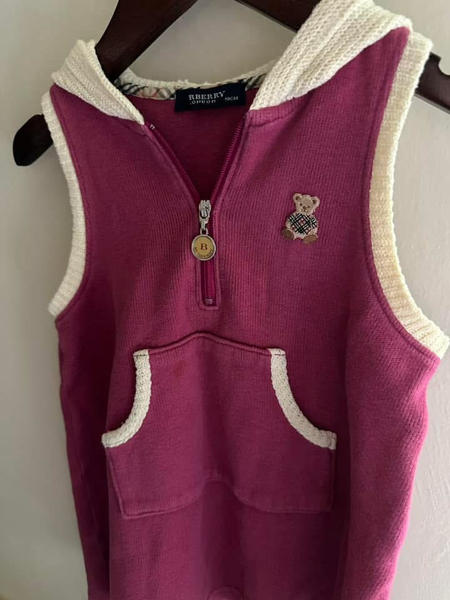 Burberry 針織連帽拼接活潑背心洋裝90cm image 1 of 0