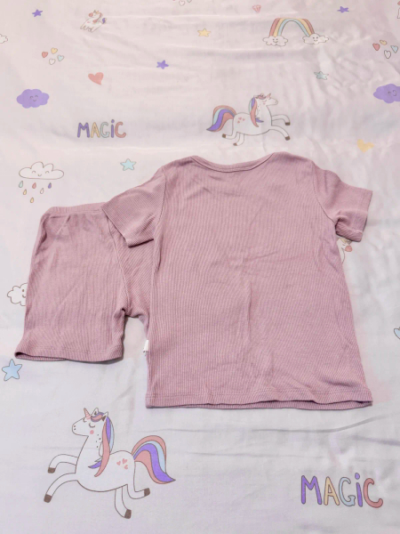 正韓peekaboo居家服 坑條粉 image 1 of 0