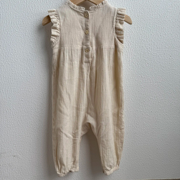 奶油荷葉連身褲 image 1 of 0