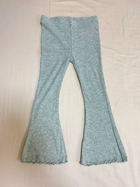 NEXT灰色羅紋喇叭褲 image 1 of 0