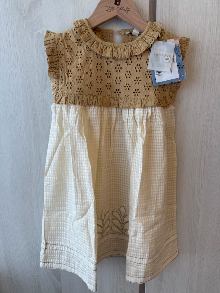 布蕾絲拼接刺繡洋裝 image 1 of 0
