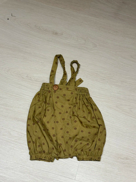 芥黃吊帶褲送mp上衣 image 1 of 0
