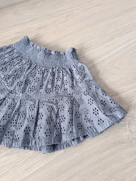 Pleated Skirt + Panty Set - Blue Broderie Aglaise image 1 of 0