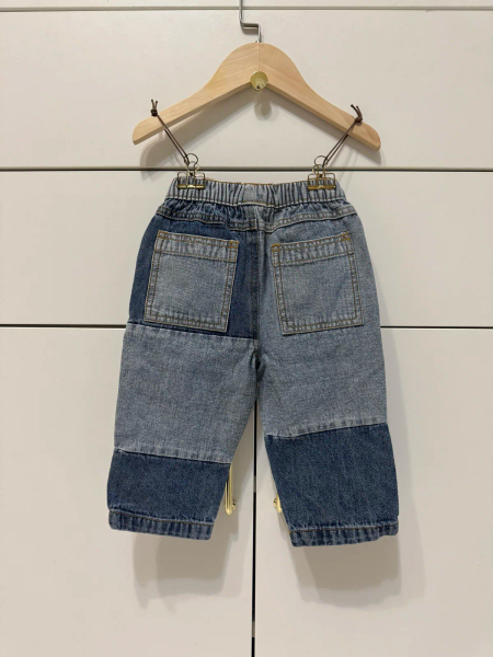 造型拼接牛仔褲 image 1 of 0
