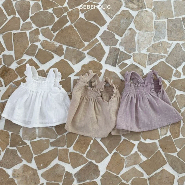 簡約木耳邊吊帶娃娃衣 image 1 of 0