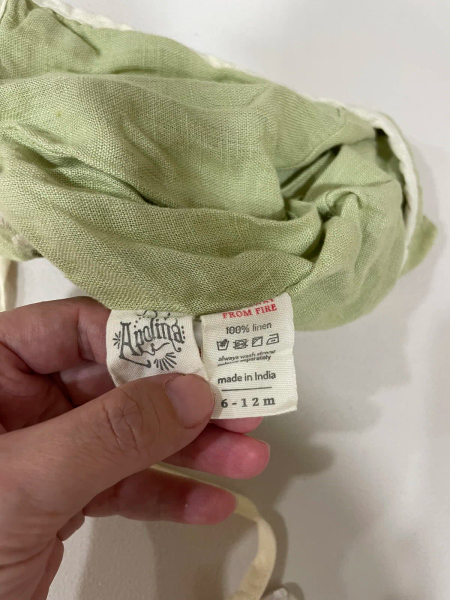 SS23 刺繡薄荷綠綁帶帽  image 1 of 0