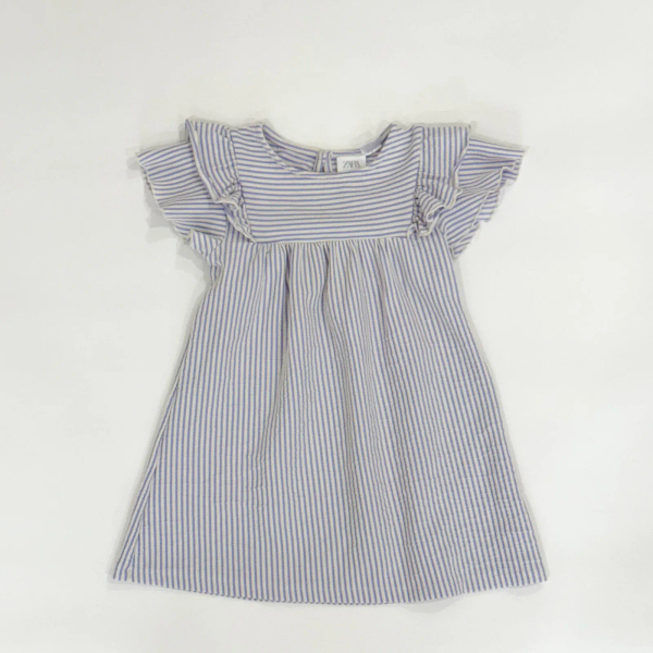 條紋飛袖洋裝 image 1 of 0