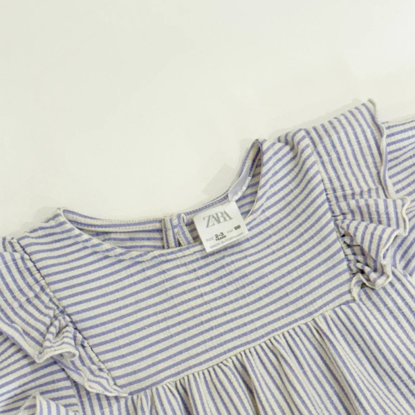 條紋飛袖洋裝 image 1 of 0