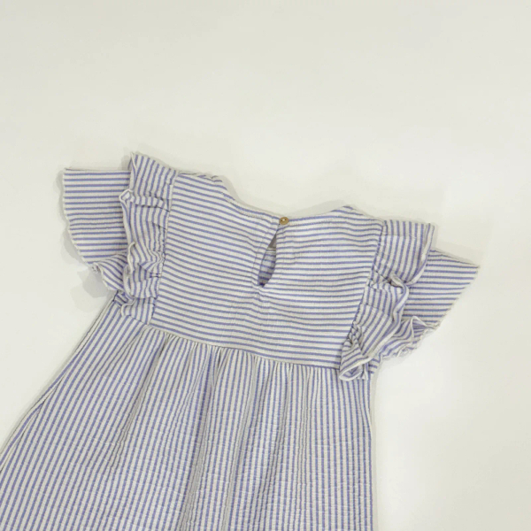 條紋飛袖洋裝 image 1 of 0