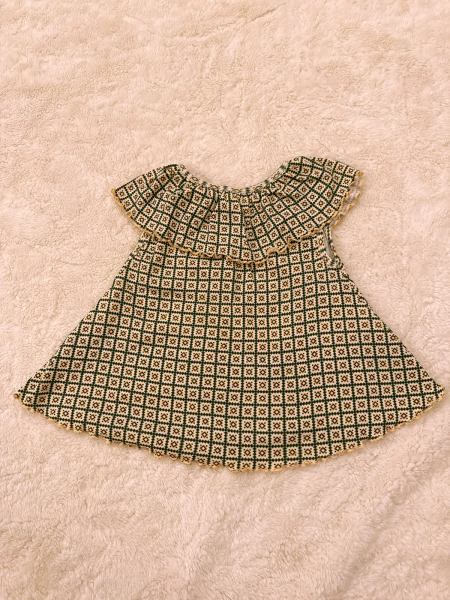 花磚圓領無袖上衣 Mira Top-String_Lawn Pinking Tiles image 1 of 0