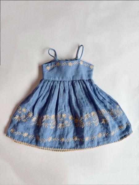 (整套販售)Magrit sundress - Cornflower+SP 條紋背心 image 1 of 0
